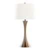 Lenuxe - Contemporary Table Lamp (Set of 2) - Matte Golden Bronze / Off White - Image 2