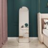 Arched Full Length Mirror With Frame For Bathroom Bedroom ing Store - Black - Image 6