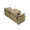 Retro Modern Corduroy 2 Seater Sofa With Ottoman Cozy For Small Spaces - Tan - Image 8