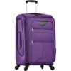 Softside Luggage Expandable 3 Piece Set Suitcase Upright Spinner Softshell Lightweight Luggage Travel Set - Purple - Image 20