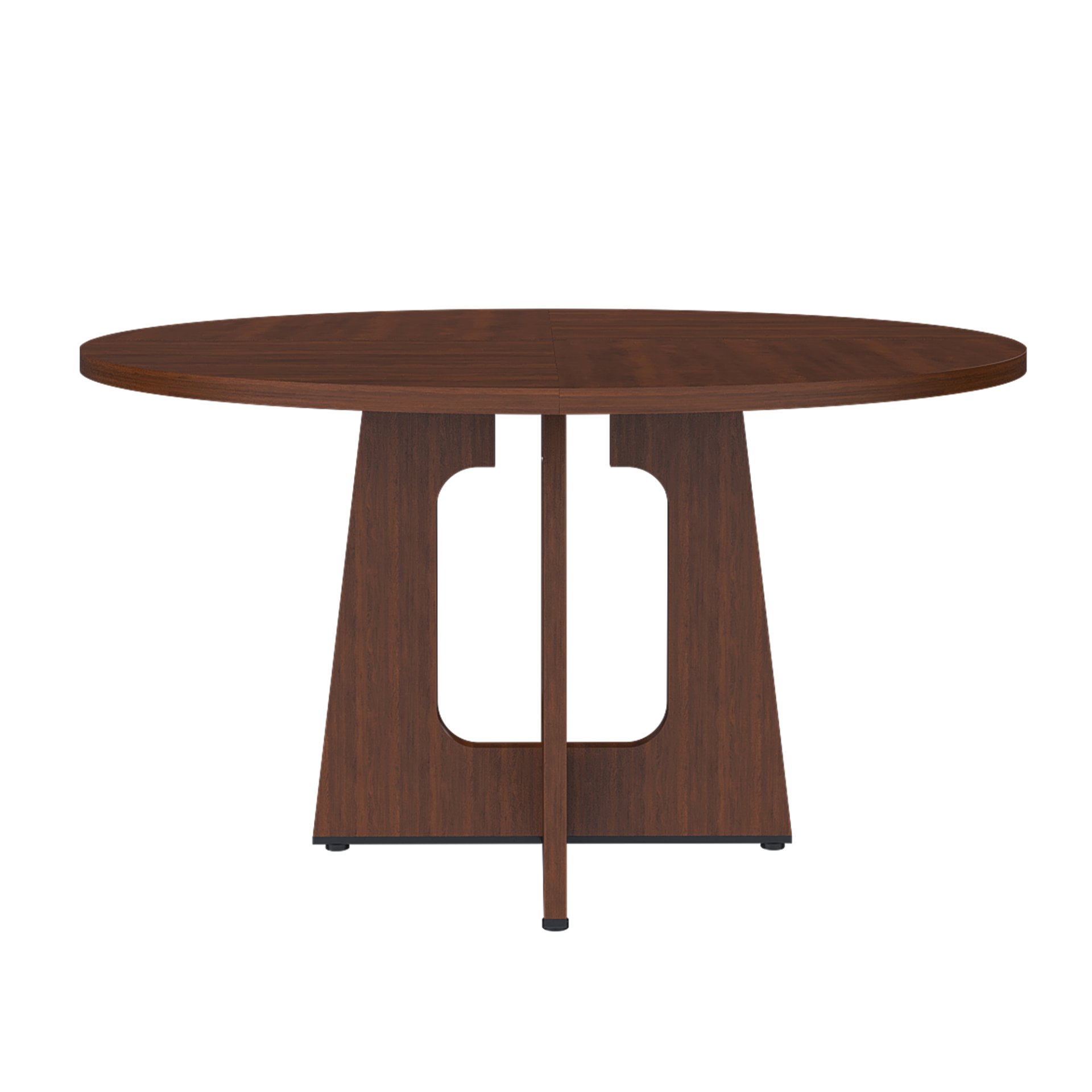 Spiced Round Dining Table For 4 - Walnut - Image 6
