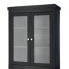 Freestanding Tall Bathroom Cabinet With Adjustable Shelves, Drawers, Soft Close Glass Doors - Black - Image 18