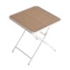 2 Pack Lounge Chair Set With Folding Square Table - Earthy Yellow / Khaki / White - Image 2