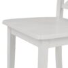5 Pieces Dining Table And Chairs Set For 4 Persons, Kitchen Room Solid Wood Table With 4 Chairs - White - Image 24