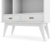 Draper - Mid Century Wide Bookcase And Storage Unit - White - Image 3