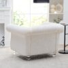 1 Seater Sofa For Living Room - White - Image 5