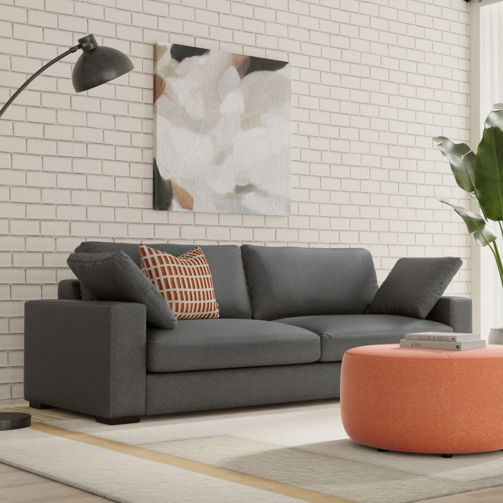 Charlie - Deep Seater Sofa - Gray - Image 7