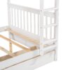 Full Over Full Bunk Bed With Ladders And 2 Storage Drawers - White - Image 8