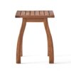 Kinesis - Outdoor Side Table With Slatted Top And Wood Frame - Teak - Image 7