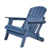 Oversize Outdoor Folding Adirondack Chair, Patio Chair For Garden Backyard Porch Pool Deck Firepit - Blue - Image 8