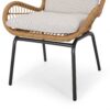 Outdoor Wicker Club Chair With Cushions (Set of 2) - Light Brown - Image 15