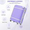 Hardshell Luggage With Tsa Lock, 28" Expandable Lightweight Suitcase With Spinner Wheels, Single Vintage Luggage - Purple - Image 8