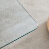 Modern Style Glass Top Coffee Table With Base Suitable For Living Rooms And Lounge Areas - Natural Wood - Image 13