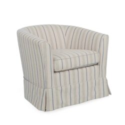 Zeniqua - Upholstered Swivel Chair With Loose Cover - Multi