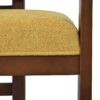 7 Piece Elegant Dining Set With Upholstered Wood Dining Chairs - Yellow / Walnut / Rich Mahogany - Image 20