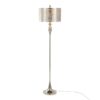Ashland - Contemporary Floor Lamp Laser Cut - Polished Nickel / White - Image 2