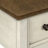 Accent End Table, 2 Tier, Narrow, Lamp, Storage Drawer, Transitional - White - Image 6