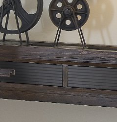 Branson - 2 Drawer Sofa Table, Two Tone - Brown - Image 6