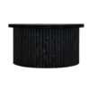 Coffee Table, Round Coffee Table, Modern Side Tables Accent End Table For Living Room, Apartment - Black - Image 20