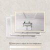 Bathroom Medicine Cabinet With Lights, LED Medicine Cabinet With Mirror, Double Door Lighted Medicine Cabinet & Defogger, Dimmer, Clock & Temp Display, 2 Outlets & USB Ports - Silver - Image 6