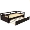 Extending Daybed With Trundle, Daybed With Trundle - Espresso - Image 7