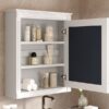 Wall Mounted Bathroom Storage Cabinet With Mirror, Medicine Cabinet With Height Adjustable Shelf, Over The Toilet Space Saver Cabinet - White - Image 23