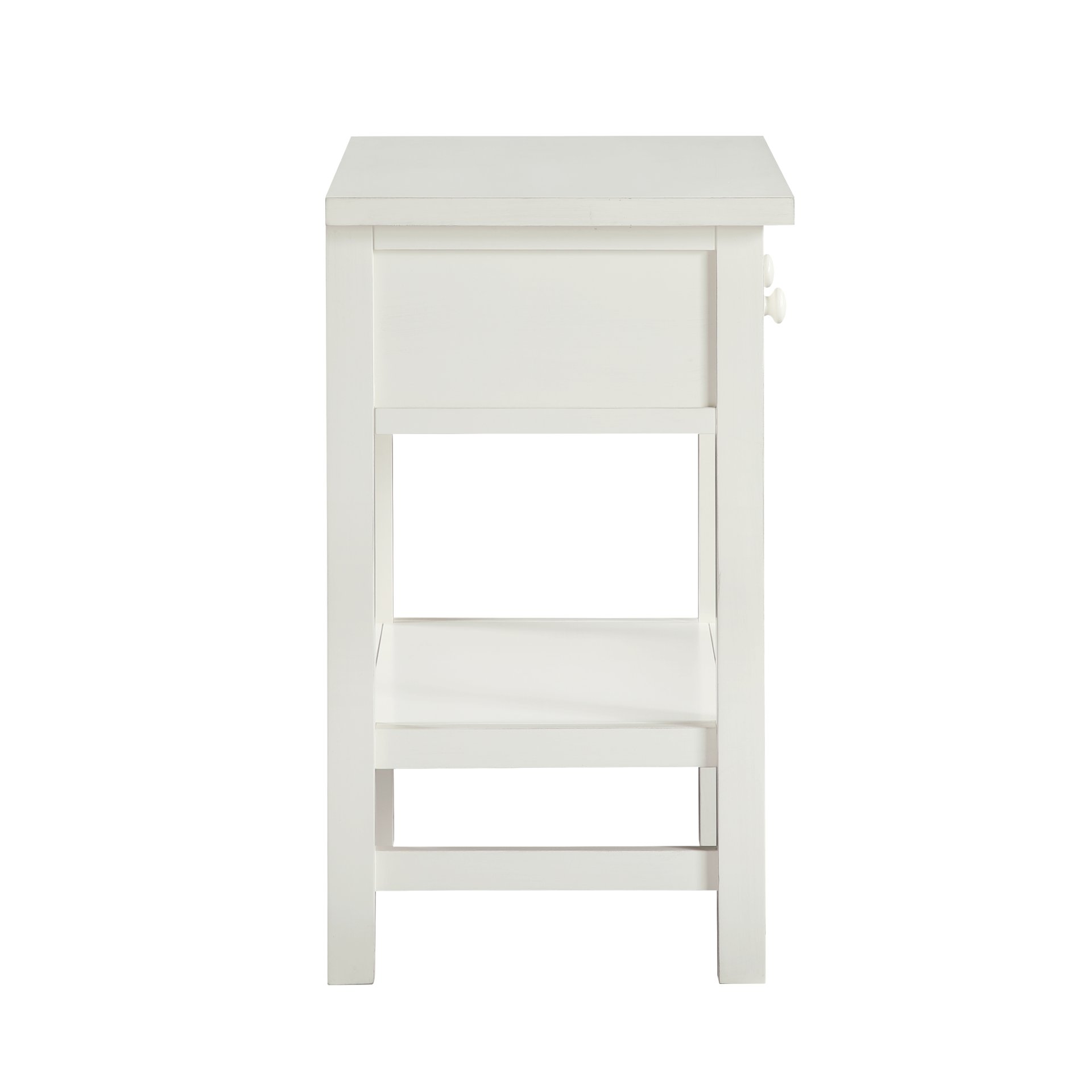 Finley - 1 Drawer Storage Nightstand - Antique White - Image 4