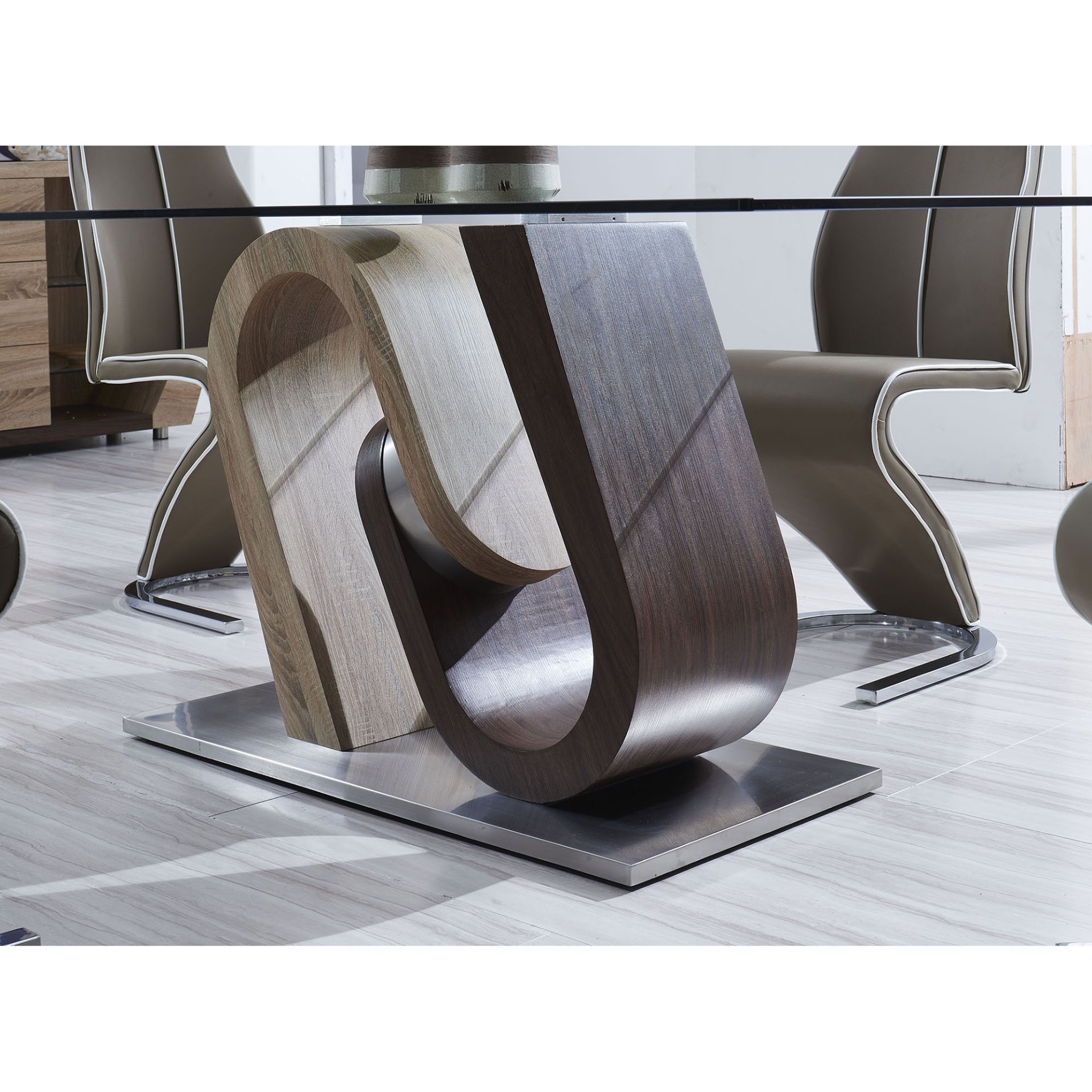 Tony - Dining Table - Brown / Beige - Image 7