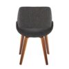 Fabrico - Mid-Century Modern Dining / Chair (Set of 2) - Walnut / Charcoal - Image 5