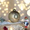 Christmas Ball Ornaments, Decorative Hanging Ball Christmas Tree Ornaments For Holiday Party Decorations (Set of 6) - Gold - Image 5