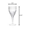 Swirl Bpa Free Acrylic Wine Glass (Set of 4) Unbreakable 12Oz Red & White Wine Glasses - Clear - Image 3