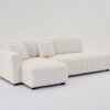 Jessica - Lamb Wool Left Facing Sectional Sofa With Chaise - Beige - Image 19