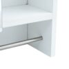 Bathroom Mirror Cabinet Wall Mounted, Medicine Cabinet, Over The Toilet Storage Cabinet With Shelves And Towel Rack - White - Image 13