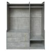 Open Wardrobe Storage For Bedroom - Gray - Image 6