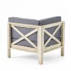Brava - X Back Right Arm Chair - Light Gray - Image 5