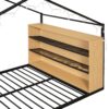Full Size Bed House Frame With Shelves And Lights - Black - Image 7