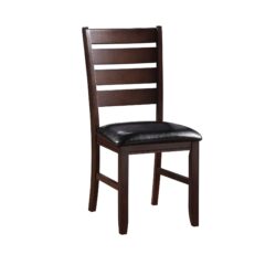 Urbana - Synthetic Leather Side Chair (Set of 2) - Cherry