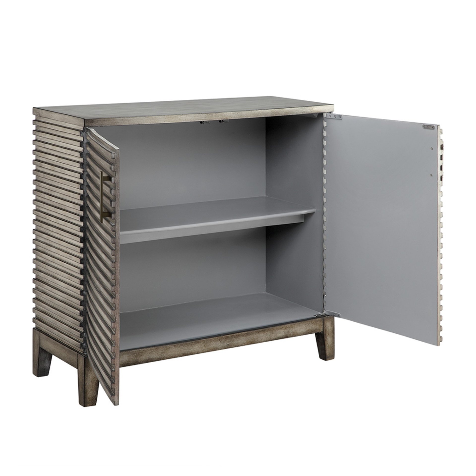 Fancy Design Chest With Ample Storage - Gray - Image 6