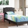 Deb - Twin Bed Upholstered For Cozy Sleep - Black - Image 4