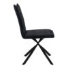 Dining Chair, Side, Upholstered For Dining Room, Contemporary And Modern (Set of 2) - Black - Image 4
