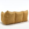 Comfortable Dual Beanbag Chair With High Resilience Foam Core For 2 People In - Yellow - Image 20