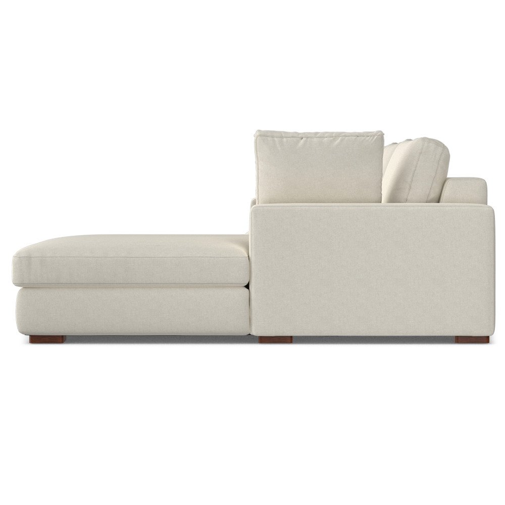 Charlie - Deep Seater Right Sectional Sofa - Cream - Image 7