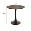 Modern Round Dining Table Set With 2 Chairs Metal Legs, 2 - 4 Person Capacity - Beige / Black - Image 18