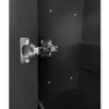 Multifunctional Tipping Bucket Shoe Cabinet With Storage Shelf & 6 Flip Drawers, Large Hall Tree With Tempered Glass Doors, Foyer Cabinet With 4 Hooks For Hallway - Black - Image 14