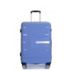 Hardshell Suitcase Double Spinner Wheels Pp Luggage Sets Lightweight Durable Suitcase With Tsa Lock, 3 Piece Set (20/24/28) - Purplish Blue - Image 8