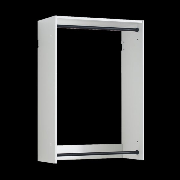 Devi - Wall Mounted Closet System With Modular Design And Ample Storage - White