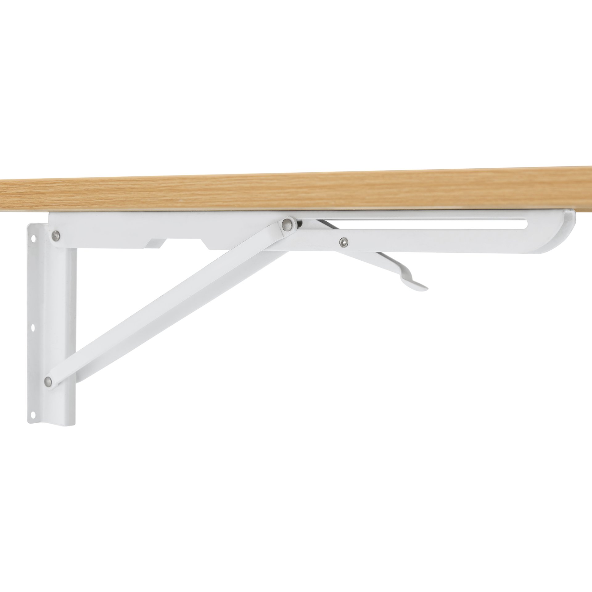 Laundry Room Folding Table Wall Mounted, Folding Table For Small Spaces, Fold Down Desk, Workbench, Addition To Garage & Shed - Burly Wood - Image 14