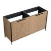 Modern Style 60" Freestanding Bathroom Vanity With Adjustable Shelves Coffee Plywood - Light Coffee - Image 14
