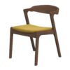 Dakota - Velvet Dining Chair (Set of 2) - Brown / Yellow - Image 13