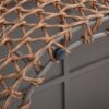 Willow - Oval Woven Patio Coffee Table, Wicker Frame - Wheat Beige / Golden Brown - Image 5